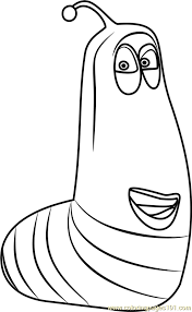 Color dozens of pictures online, including all kids favorite cartoon stars, animals, flowers, and more. Larva Cartoon Coloring Pages Coloring And Drawing