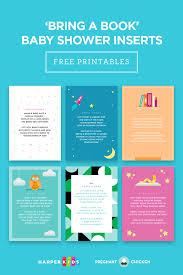 Цена со скидкой 2,39 $ 2,39$. Free Printable Bring A Book Baby Shower Inserts
