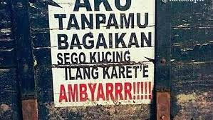 Adalah sebuah ungkapan yang bisa ditujukan untuk siapapun dan bernada positif. 45 Kata Kata Koplak Jawa Yang Bikin Perut Tergelitik Hot Liputan6 Com