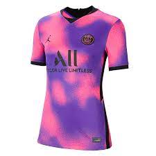 Jordan psg 19 20 viertes trikot veroffentlicht nur fussball. Nike Paris St Germain Damen 4th Trikot 2020 21 Pink Schwarz Fussball Shop