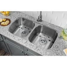 Click to see our best video content. Superior Sinks Undermount 29 375 In X 18 5 In Brushed Satin Double Equal Bowl Kitchen Sink Lowes Com In 2021 Stainless Steel Kitchen Sink Undermount Stainless Steel Sink Undermount Kitchen Sinks