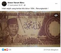 Kami mengulas tentang mimpi dikasih uang kertas dalam togel. Cek Fakta Uang Kertas Pecahan 100 Rupiah Tahun 1954 Memuat Tulisan Arab