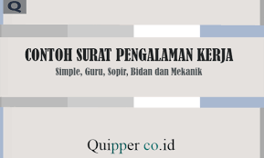 Dalam proses rekrutmen karyawan, hrd perusahaan biasanya akan menilai karakter. Contoh Surat Pengalaman Kerja Simple Guru Sopir Bidan Dan Mekanik