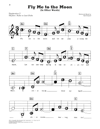 Frank Sinatra Fly Me To The Moon In Other Words Sheet Music Notes Chords Sheet Music Flute Sheet Music Jazz Sheet Music
