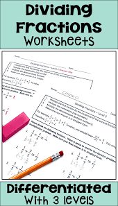 Dividing Fractions Worksheets For Math Centers Morning Work Homework Fractions Worksheets Dividing Fractions Dividing Fractions Worksheets