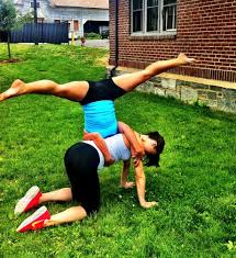 Acro Yoga Stay Healthy Stay Happy Acro Yoga Poses Yoga Challenge Poses Acro Yoga