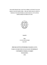 Apalagi masyarakat yang tinggal di daerah yang dekat dengan keraton atau dulu wilayahnya pernah berdiri. Top Pdf Analisis Stilistika Dan Nilai Nilai Pendidikan Dalam Geguritan Solopos Bulan Desember 2012 Serta Relevansinya Dengan Pembelajaran Bahasa Jawa Di Sekolah 123dok Com