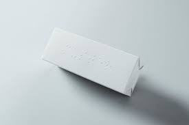 Der beste weg, einen menschen mit einer sehbehinderung zu verstehen, ist, für einen kurzen moment einblick in seine welt zu erhalten. Faltschachtel Mit Blindenschrift Blindenpragung Braille Diepharmadrucker