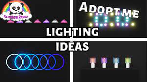 What kind of hoops are used to make a chandelier? Adopt Me Lighting Hacks Building Hacks Youtube