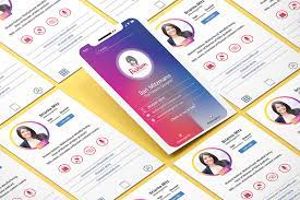 Firstly, business cards are still alive! Instagram Business Card Premade Pixels