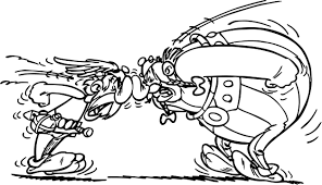 Awesome Asterix Obelix Streit Coloring Page Basteln Bastelideen Idee