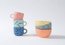 Super Fun Colorful Bright Ceramic Pieces By Leah Jackson Remind Me Of Confetti And Celebrations Pottery Coffeecu Pottery Handmade Pottery Ceramic Design