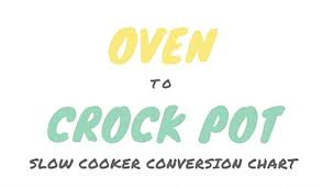 Oven To Crock Pot A Slow Cooker Conversion Chart Plyvine