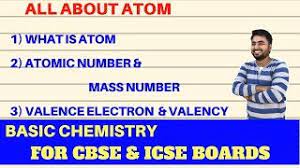 Atomic number, mass number and isotopes. Atom Atomic Number Mass Number Valence Electron Valency Youtube