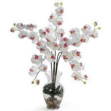 Phalaenopsis Liquid Illusion Silk Flower Arrangement Silk Flower Arrangements Orchid Arrangements Silk Orchids