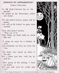 Jack O Lantern And The Moon Halloween Poems Vintage Halloween Scary Halloween