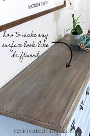 You can apply chalk paint over just about any finish to create a matte finish painted french country look. Three Easy Steps To A Diy Driftwood Finish On Any Surface