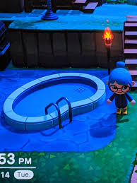 When You Re Stuck With The Pool That Doesn T Light Up Animalcrossing