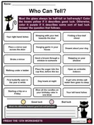 It's unclear why it is feared · 2. Friday The 13th Facts Worksheets Origin For Kids