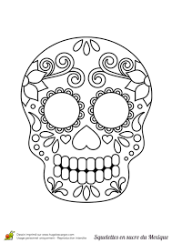 coloriage squelette sucre nature halloween coloring skull pages diy crafts de pompiers et sauvetage