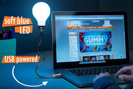 Usb Lightbulb Laptop Lamp With Flexible Arm