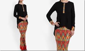 Cotton 2 meter rm 26 / pc exclude postage. High Low Hem Sarawak Batik Print Mod Kurung Style Batik Fashion Batik Prints Fashion