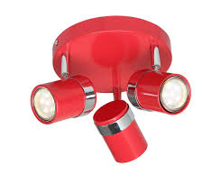 Using a variety of colours creates an arresting, diverse and eclectic effect. Contemporary 3 Way Red Chrome Round Gu10 Ceiling Spotlight Light By Ukew