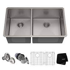 Check spelling or type a new query. Kraus 33 Undermount 40 60 Double Bowl 16 Gauge Kitchen Sink Directsinks