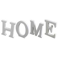 That's why it's super important to create a home setting that cheers up your. Yililay Home Wooden Letter Decor Set 4pcs White Wood Decor Tabletop Ornament Wooden Crafts Diy Accessory Decoration For Living Room Rustic Home Buy Online In Botswana At Botswana Desertcart Com Productid 102859038
