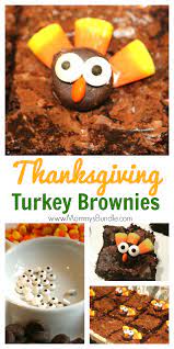 For a full tutorial, click here. Turkey Brownies Adorably Easy Thanksgiving Dessert Mommy S Bundle