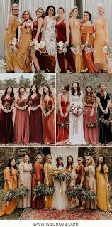 Mixing Fabrics Bridesmaid Dresses 12 Ideas To Pull It Off Beautifully In 2020 Fall Bridesmaid Dresses Velvet Bridesmaid Dresses Winter Bridesmaid Dresses