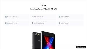 Intex Aqua Power IV Dual SIM TD-LTE ...