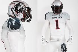 Texas Tech White Ombre Uniforms 9 25 14 Texas Tech Texas Tech Logo College Football Uniforms