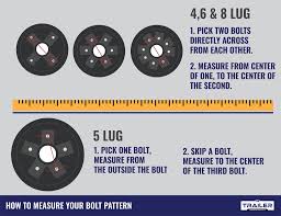 Extend the ruler directly across the center of the wheel to the adjacent lug to determine the measurement. Rancher 19 5 X 6 75 9 16 6 Lug Silver Steel Trailer Wheel 6 X 5 The Trailer Parts Outlet