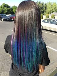 Peacock Hair Color Peacock Hair Color Colored Hair Tips Girl Hair Colors