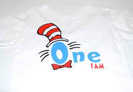 4.5 out of 5 stars 260. Cat In The Hat Dr Seuss First One I Am Shirt Or Any Birthday Etsy