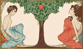 Adam And Eve, Art-nouveau Style Royalty Free Cliparts, Vectors, And Stock  Illustration. Image 19425558.
