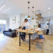 部屋全体 ダイニング flame baba flame flameの照明がある部屋 などのインテリア実例 2017 01 21 02 24 45 roomclip ルームクリップ リビング キッチン キッチンデザイン インテリア 家具