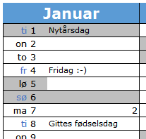 Det var utrolig nemt at oprette, og administrativt har det sparet os for en hel del bøvl. 2021 Kalender Til Excel Med Dine Egne Begivenheder Gratis