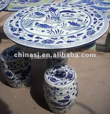 Chinese Porcelain Garden Table And Stool Porcelain Stools Garden Table Ceramic Stool