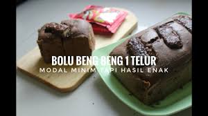 Resep kue brownies kukus chocolatos 2 telur takaran sendok. Resep Bolu Beng Beng 1 Telur By Mama Naurah