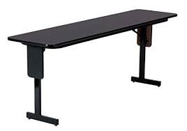 Correll Sp2460px 16 0 75 In High Pressure Folding Seminar Table With Panel Leg 24 X 60 In Fusion Maple Folding Table Training Tables Paneling