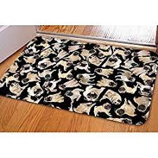 The perfect rug for dog owners. Pug Dog Welcome Front Doormat Nonslip Kitchen Mat Rugs Pugs Pug Dog Pug Gifts