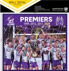 Find the perfect melbourne storm stock photos and editorial news pictures from getty images. Melbourne Storm Nrl Wall Decal Sticker 2020 Premiers Premiership 466mm