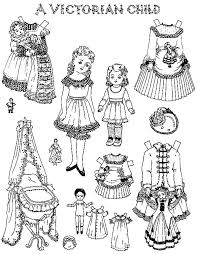 Go back in time to the victorian era with this beloved new collection from artist hannah lynn! Victorian Child Doll Dress Coloring Pages Coloring Sky