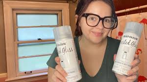 Frosted Glass Window with Rust-Oleum