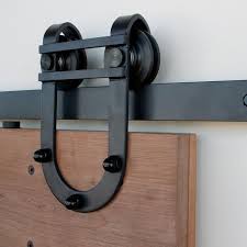 Avoid walking through the doorway path while the door is in motion. Waggoner Barn Door Hardware Kit 100 Rail Overstock 22523766