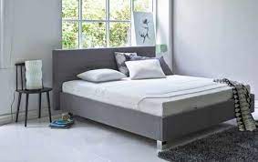 tempur ledikant flex design bedcollectie ombouw met hoofdbord stof grijs grey 90 x 200 cm 160 180 x 200 210 cm stofkleuren b ledikant slaapkamer hoofdkussen