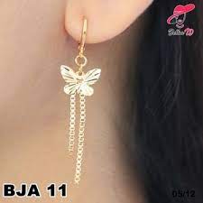 Anting Emas Panjang Wanita Kupu Permata Berlian Ja 11 Fast Respon Bbm D5b0b9ab Wa 081546577219 Anting Emas Berlian