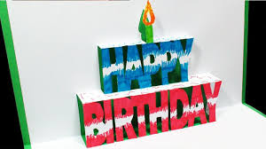 But not just any christmas cards. How To Make A Birthday Pop Up Card Kirigami 3d Happy Birthday Greetings Pop Up Card Templates Birthday Card Pop Up Birthday Card Template